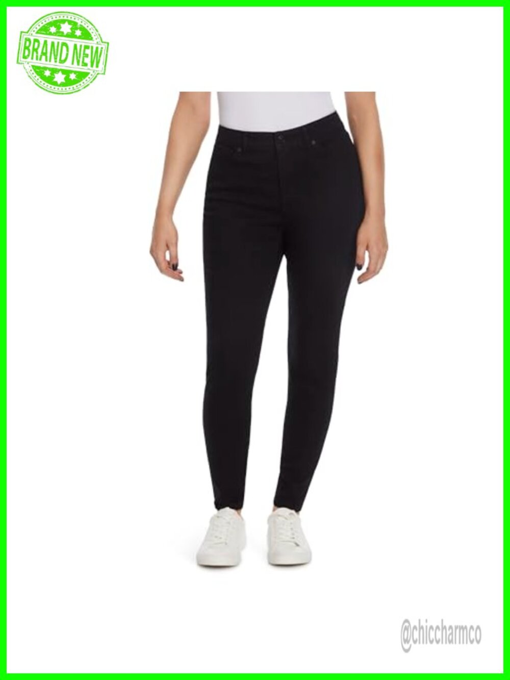 Nine West Womens High Rise Perfect Skinny Jeans Stretch 29" Inseam